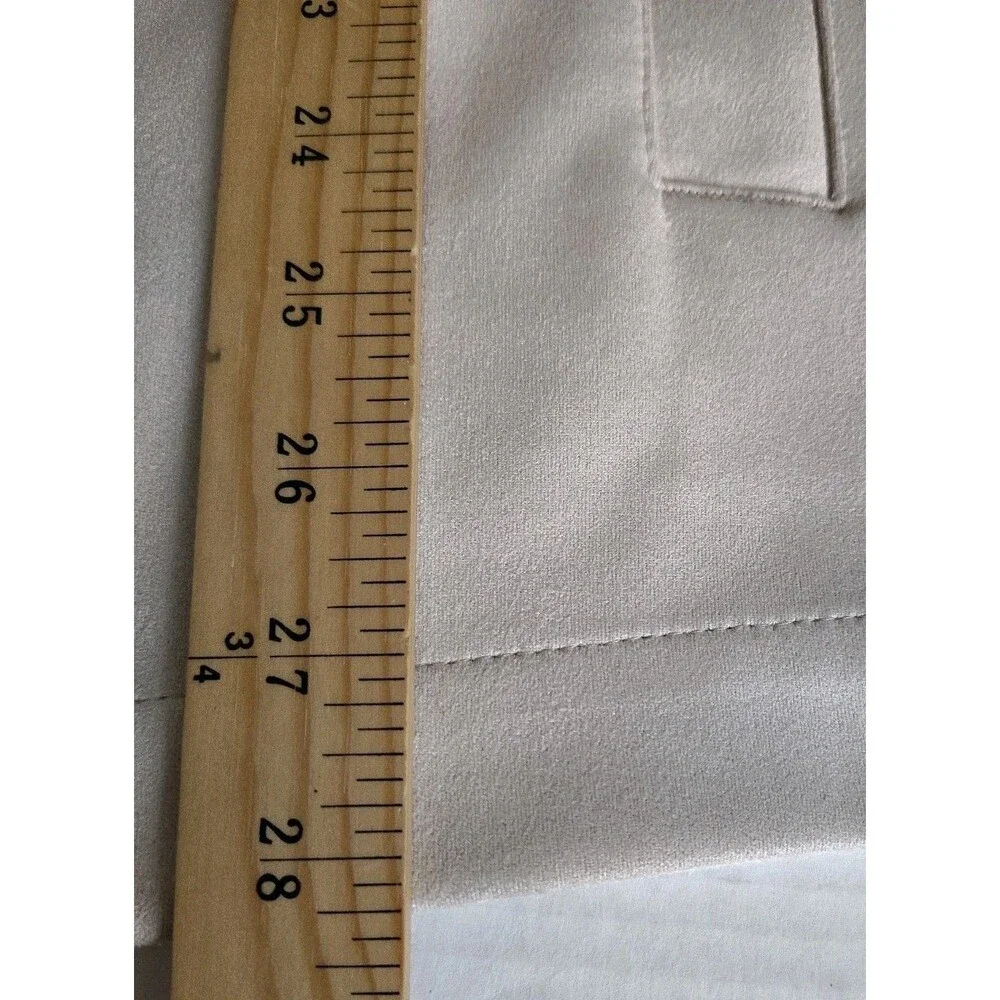 Ike Behar New York Men's M Faux Suede Jacket Cream Stone Water Repellent Shacket